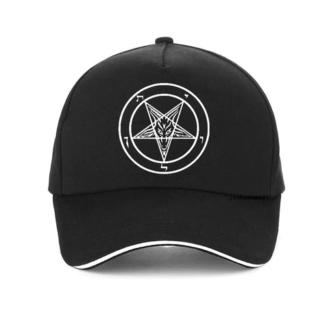 Pentagram Gothic Occult Satan Baseball Cap