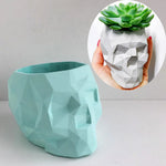 Geometrical Skull Concreate Mold